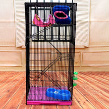 Load image into Gallery viewer, Three-story Demon King Squirrel Honey Bag Blossom Guinea Rat Villa Big Hamster Dragon Cat Standard Golden Flower Cage