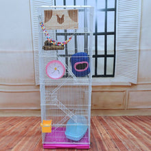 Load image into Gallery viewer, Three-story Demon King Squirrel Honey Bag Blossom Guinea Rat Villa Big Hamster Dragon Cat Standard Golden Flower Cage