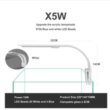 Load image into Gallery viewer, Aquarium LED Lighting Fish Tank Light Pecera Aquatic Plant Lighting 10W/15W Super Slim Waterproof Clip-on X3 X5 X7 X9