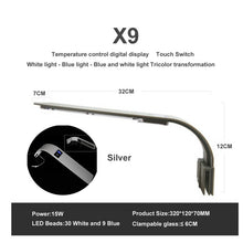 Load image into Gallery viewer, Aquarium LED Lighting Fish Tank Light Pecera Aquatic Plant Lighting 10W/15W Super Slim Waterproof Clip-on X3 X5 X7 X9