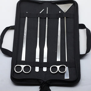 3/5Pcs/Set Aquarium Cleaning Tools Kit Tweezers Curve Scissor Fish Tank Water Plants Grass Stainless Steel Maintenance Tool Suit