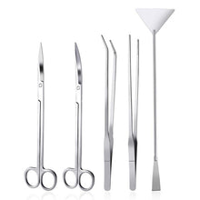 Load image into Gallery viewer, 3/5Pcs/Set Aquarium Cleaning Tools Kit Tweezers Curve Scissor Fish Tank Water Plants Grass Stainless Steel Maintenance Tool Suit
