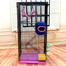 Load image into Gallery viewer, Three-story Demon King Squirrel Honey Bag Blossom Guinea Rat Villa Big Hamster Dragon Cat Standard Golden Flower Cage

