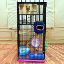 Load image into Gallery viewer, Three-story Demon King Squirrel Honey Bag Blossom Guinea Rat Villa Big Hamster Dragon Cat Standard Golden Flower Cage
