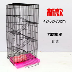 Three-story Demon King Squirrel Honey Bag Blossom Guinea Rat Villa Big Hamster Dragon Cat Standard Golden Flower Cage