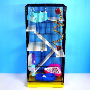 Three-story Demon King Squirrel Honey Bag Blossom Guinea Rat Villa Big Hamster Dragon Cat Standard Golden Flower Cage