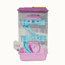 Load image into Gallery viewer, Factory direct new three-storey villa hamster cage golden silk bear cage villa hamster supplies three-storey villa LB819112
