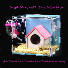 Load image into Gallery viewer, Acrylic Hamster Cage Transparent Oversized Villa Guinea Pig Basic Cage Toy Supplies Package Small Pet Nest
