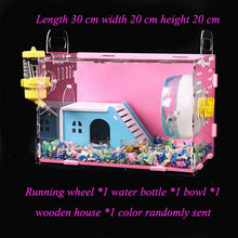 Load image into Gallery viewer, Acrylic Hamster Cage Transparent Oversized Villa Guinea Pig Basic Cage Toy Supplies Package Small Pet Nest
